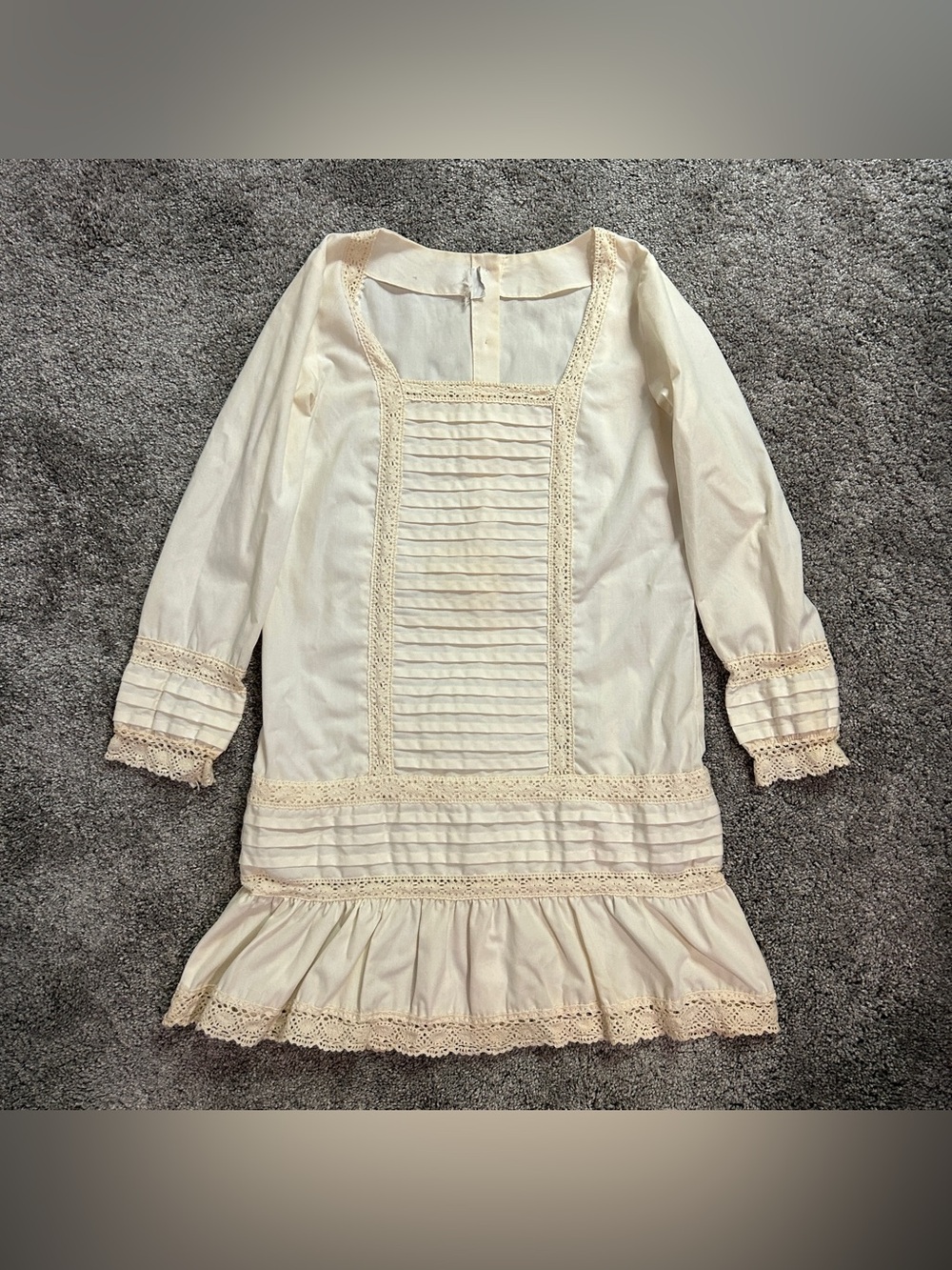 vintage cream dress
